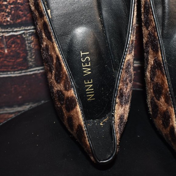 Nine West Leopard Loafers Sz. 8.5 - Picture 7 of 8